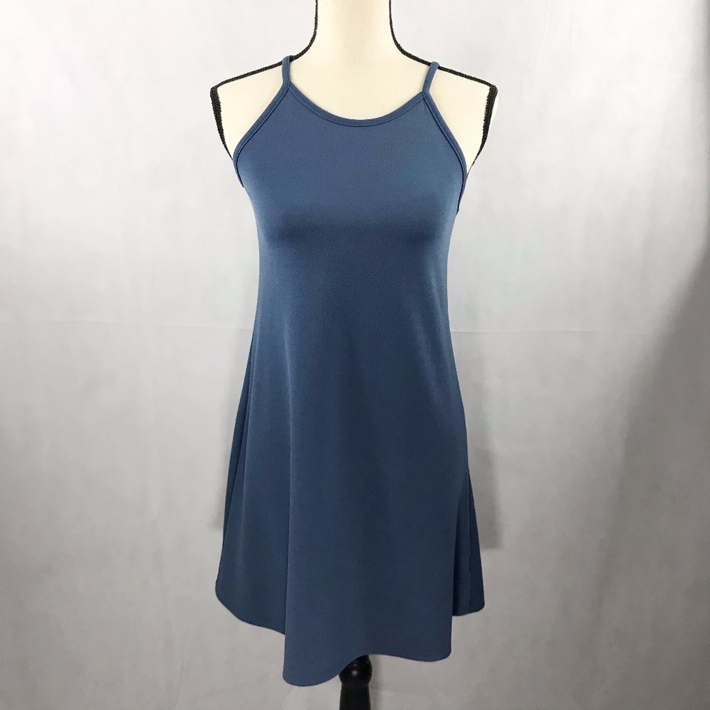 Wall Flower Sleeveless Pullover Mini Dress Blue XS